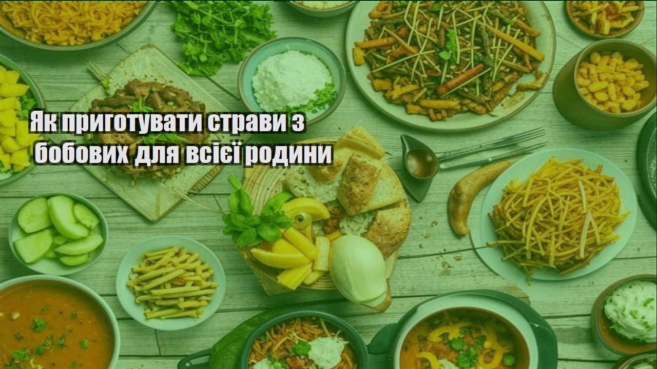yak prygotuvaty stravy z bobovyh dlya vsiyeyi rodyny